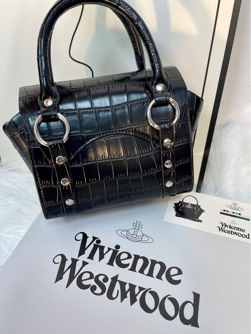 美品 未使用Vivienne Westwood ブラックハンドバッグ 黒 バッグ