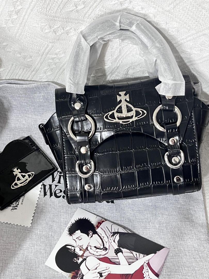 美品 未使用Vivienne Westwood ブラックハンドバッグ 黒 バッグ