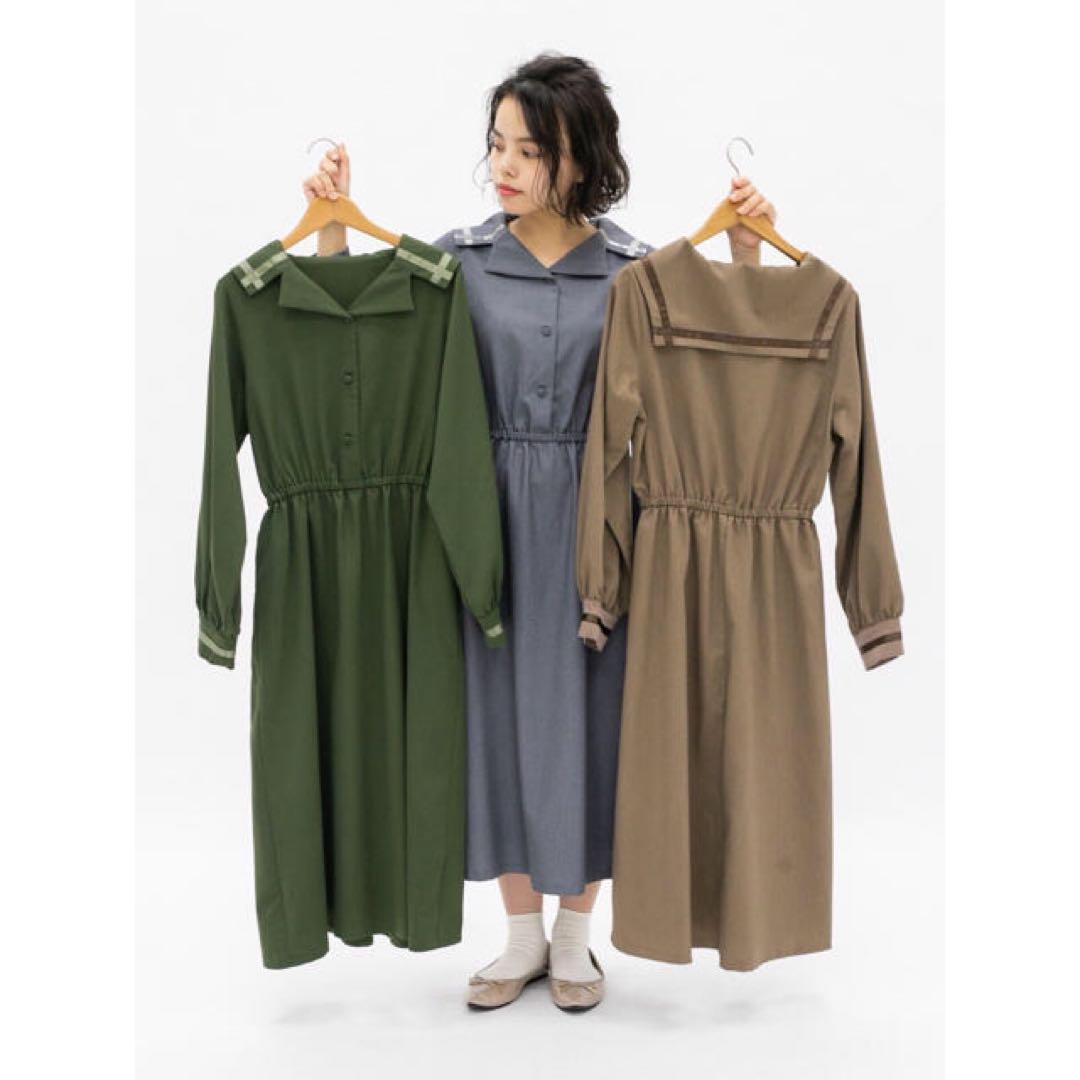 LEBECCA boutique レベッカブティック 拍手の翌日ワンピース 緑