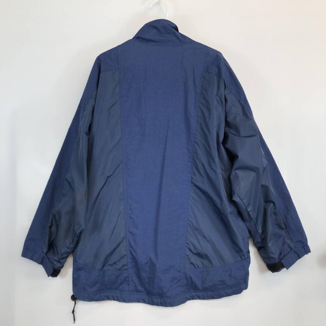 90s ナイキ NIKE ナイロンジャケット 裏地付き ネイビー Mサイズ
