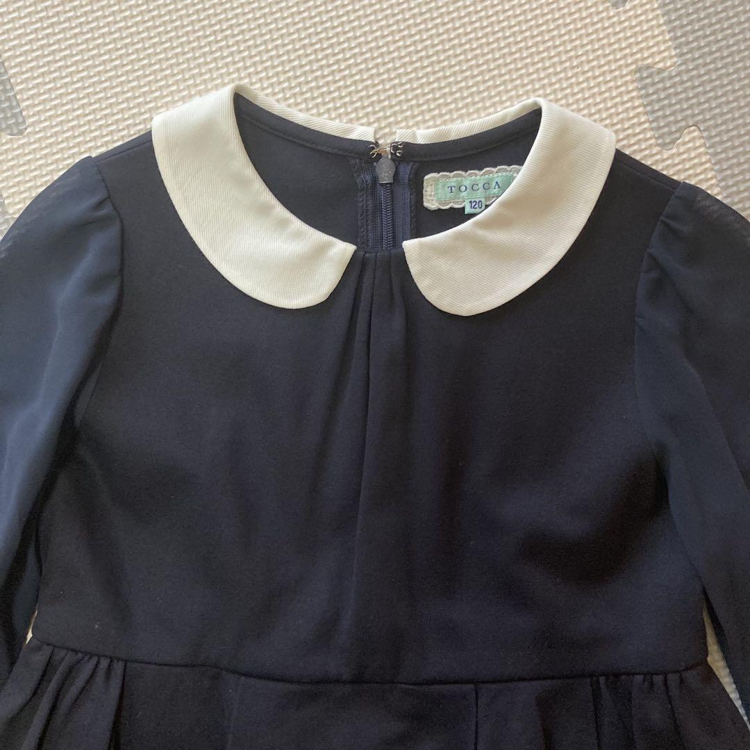 美品 TOCCA フォーマルスーツ セットアップ ワンピース 120 入学