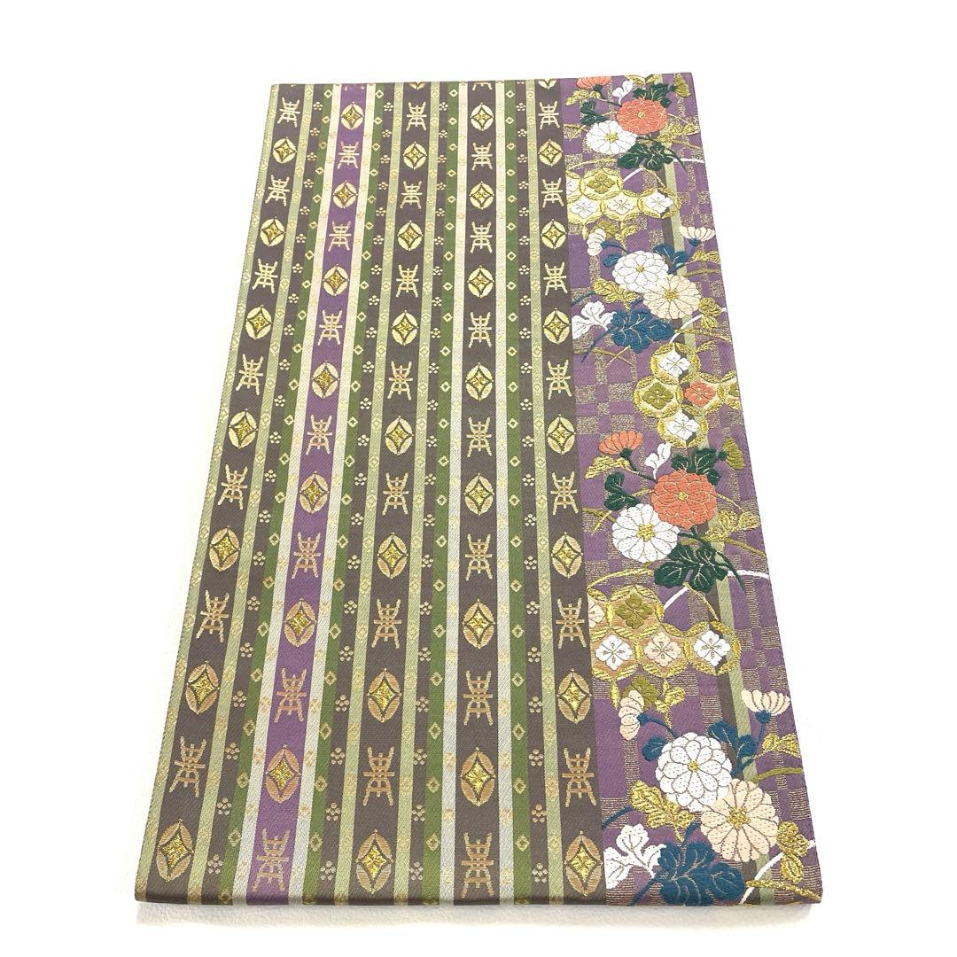 帯3640 じゅらく謹製 じゅらく 正絹 六通 袋帯