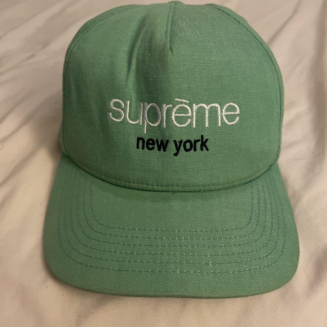 supreme グリーン キャップ スナップバック
