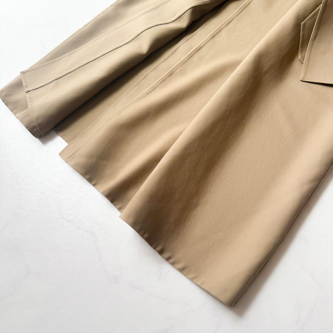 極美品✨　シクラス　トレンチコート　ウール　ベルト付き　バイカラー　ベージュ
