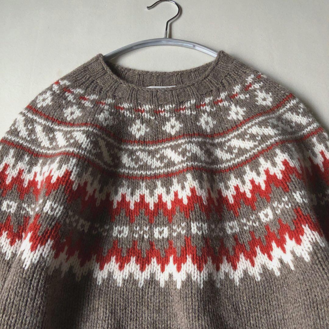 モリスアンドサンズ MORRIS&SONSノルディック球心柄ニット モリスアンドサンズ MORRIS&SONS ノルディック球心柄ニット