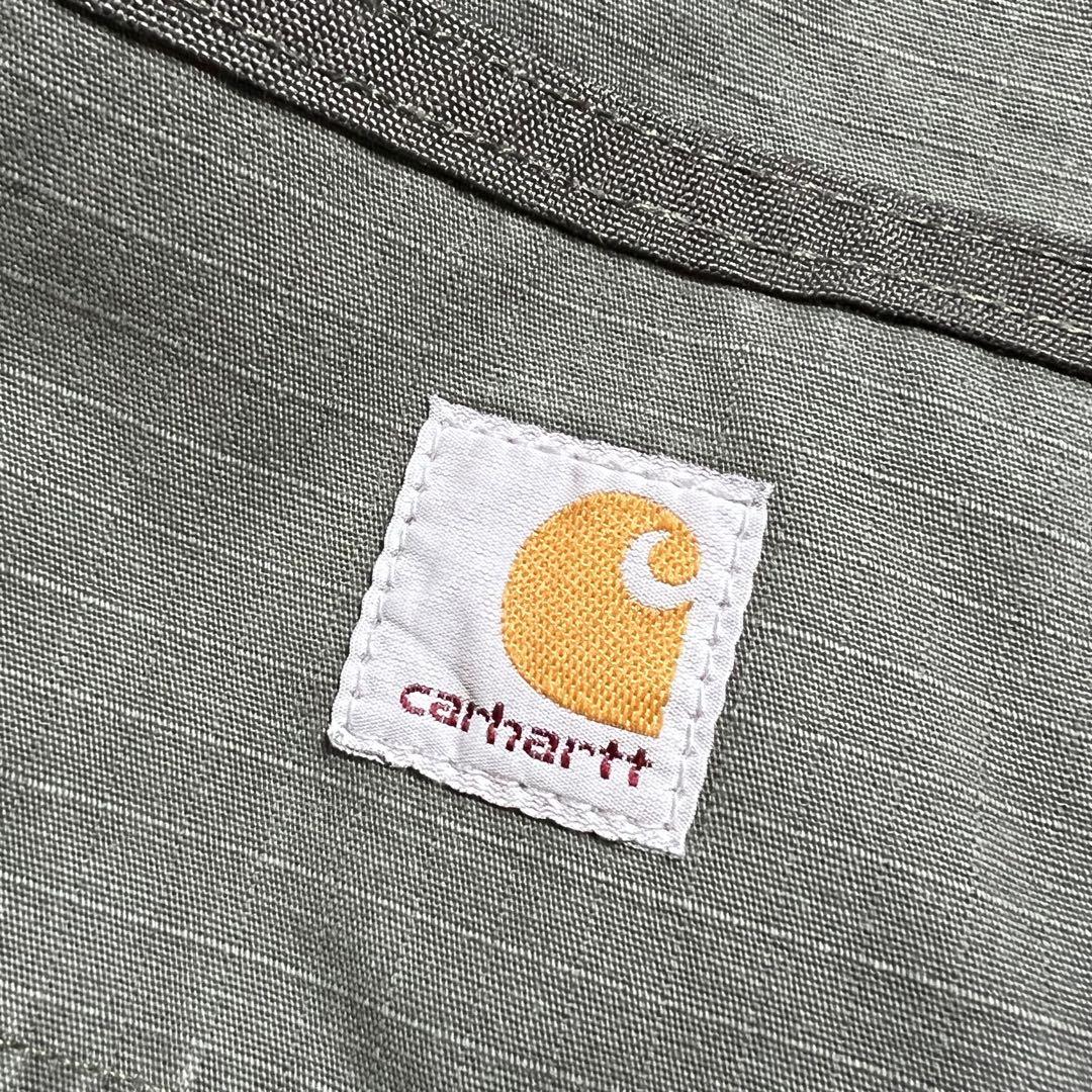 新しいブランド Carhartt/リップストップ カーゴパンツ/92cm/モス/US古着 パンツ