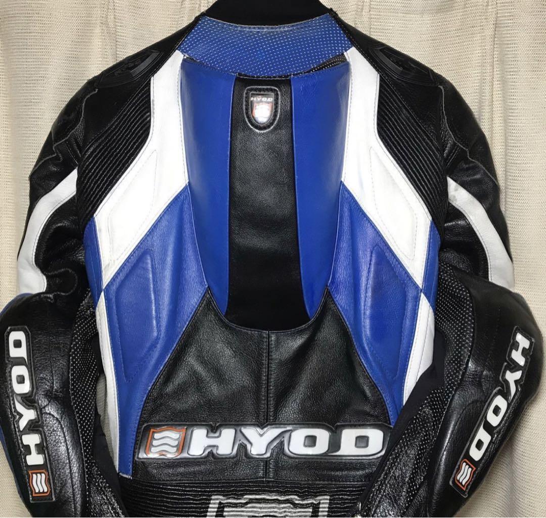 HYOD ヒョウドウ　ツナギ　LL ブルー　バイク　レース　MFJ公認　使用少