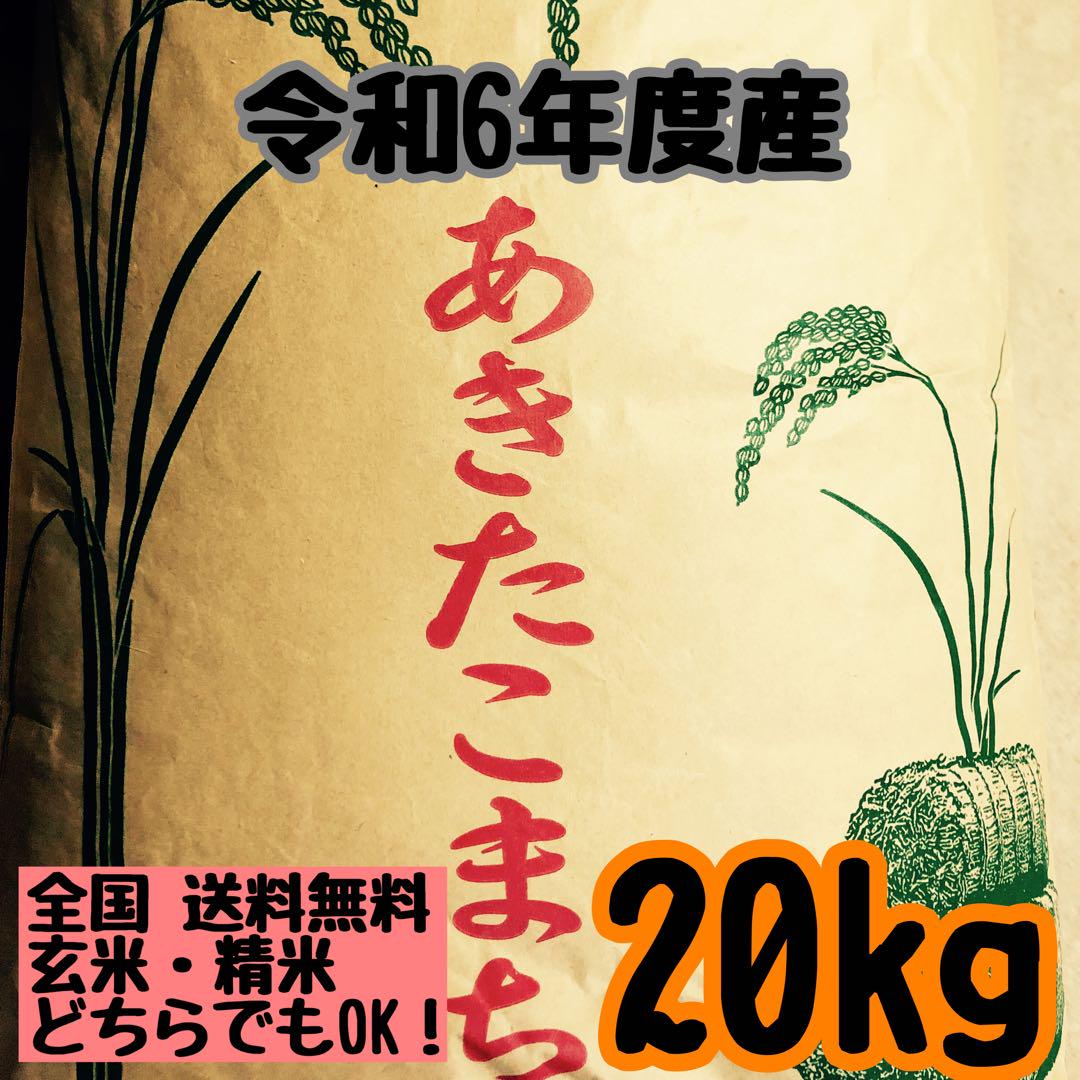 金曜日発送！新米あきたこまち精米20kg(玄米でも可能)
