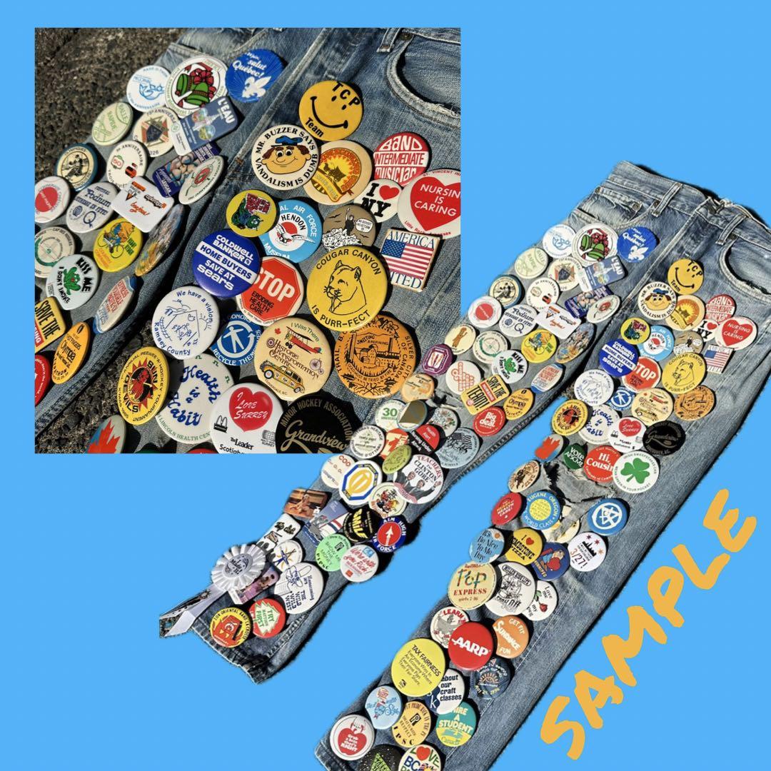 499 vintage used 缶バッジ USAヴィンテージ ビンテージ - メルカリ