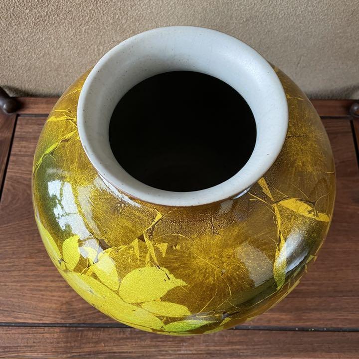 サイズ 新品未使用 金箔山茶花 山田登陽志 0DrLE-m61791890939 九谷焼 9号花瓶 ϟサイズ