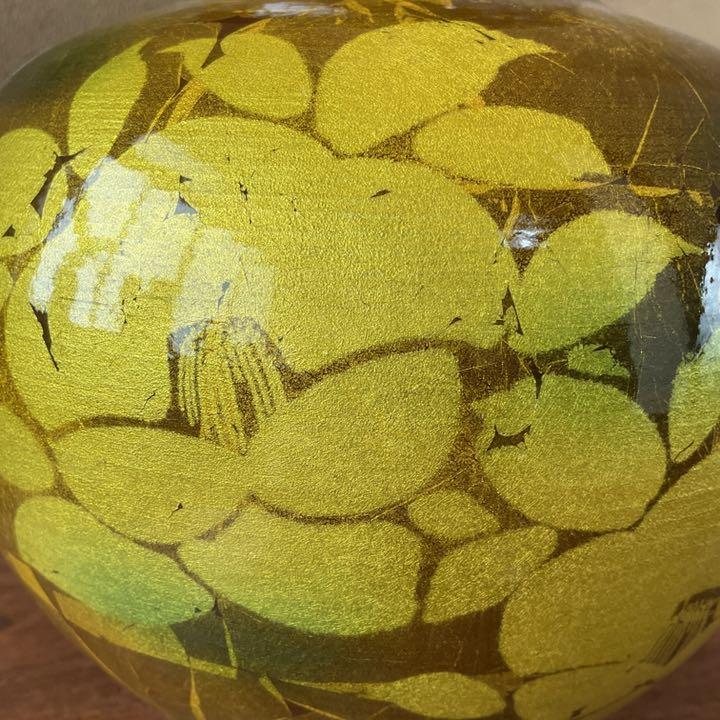 サイズ 新品未使用 金箔山茶花 山田登陽志 0DrLE-m61791890939 九谷焼 9号花瓶 ϟサイズ