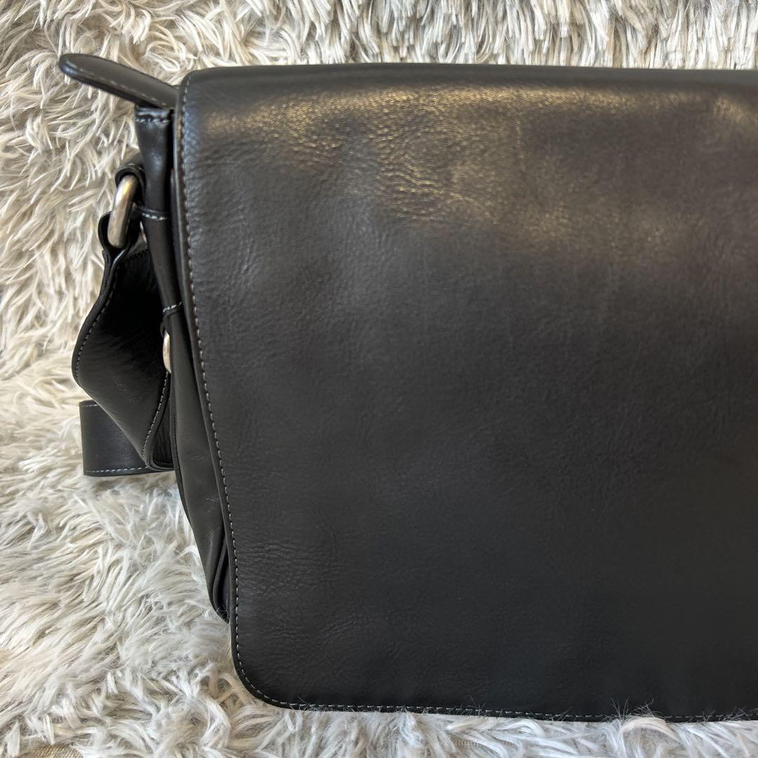 サマーセール ミニグランド バンドル SADDLE 美品】SOMES ソメスサドル ショルダー レザーフラップ バッグ