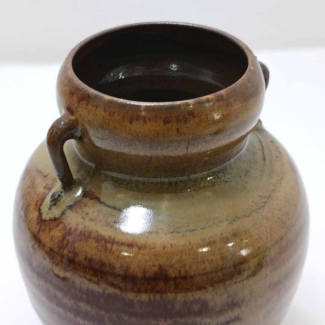 耳付茶入 共箱