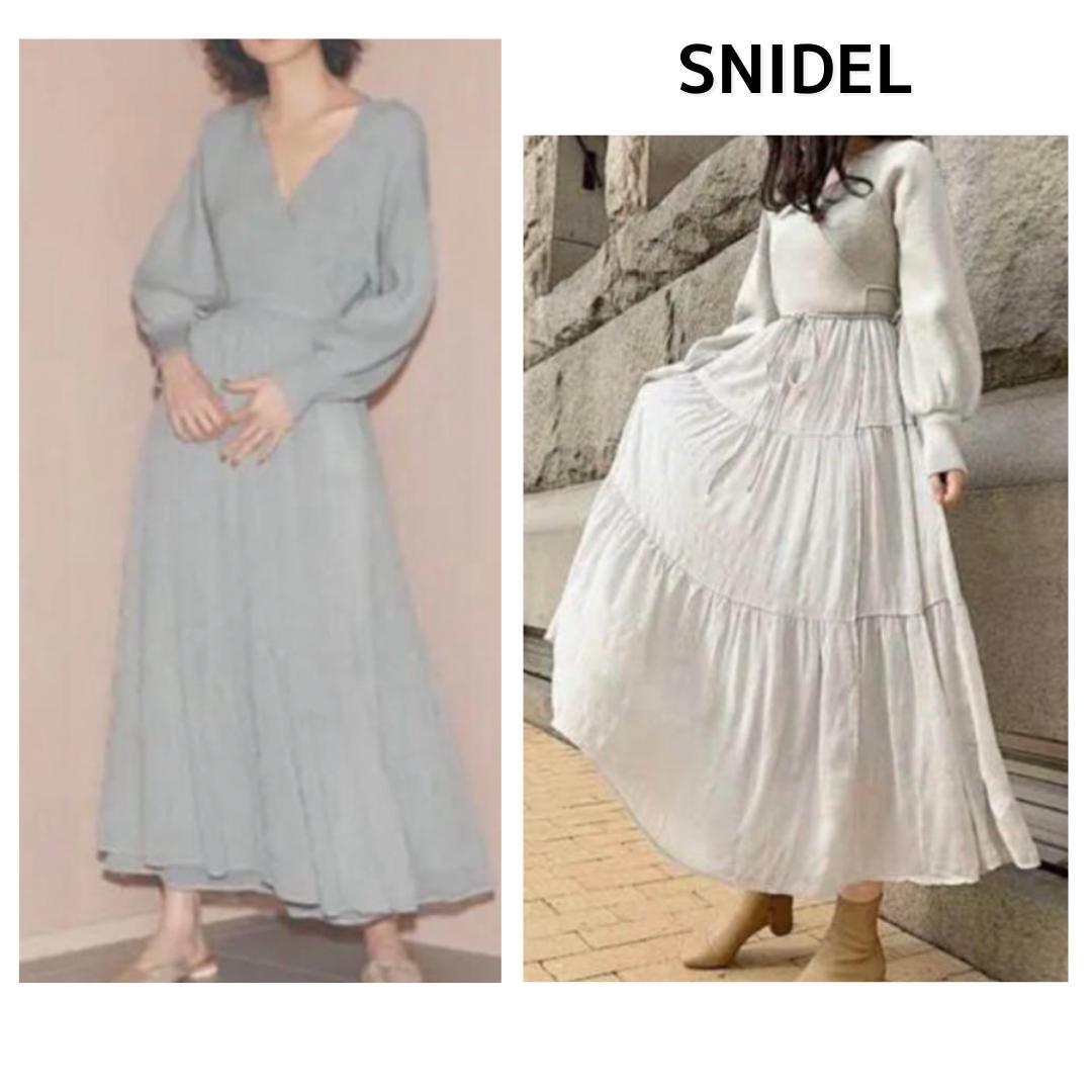 スナイデル ★ 異素材切り替え ロング ワンピース フリー SNIDEL