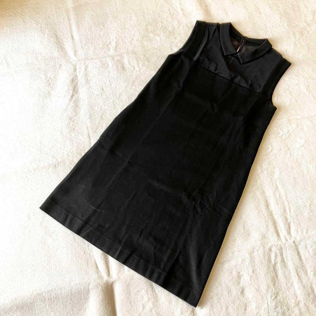 ★美品★フォクシー　ワンピース　38 シアー　メッシュ　デイジーポロ　襟