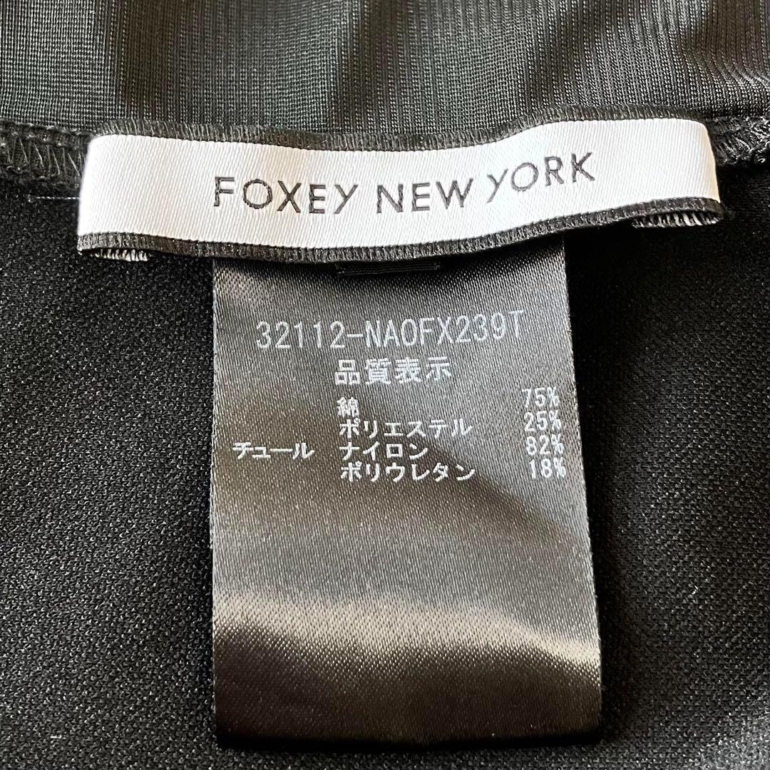★美品★フォクシー　ワンピース　38 シアー　メッシュ　デイジーポロ　襟