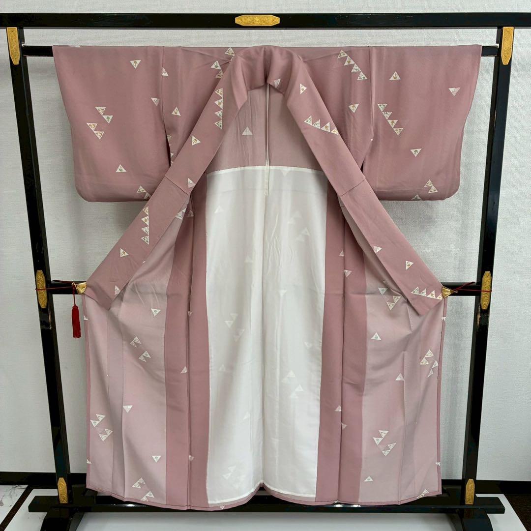 激安ファッション - 型染め 縮緬 風景画 素敵なデザイン 小紋
