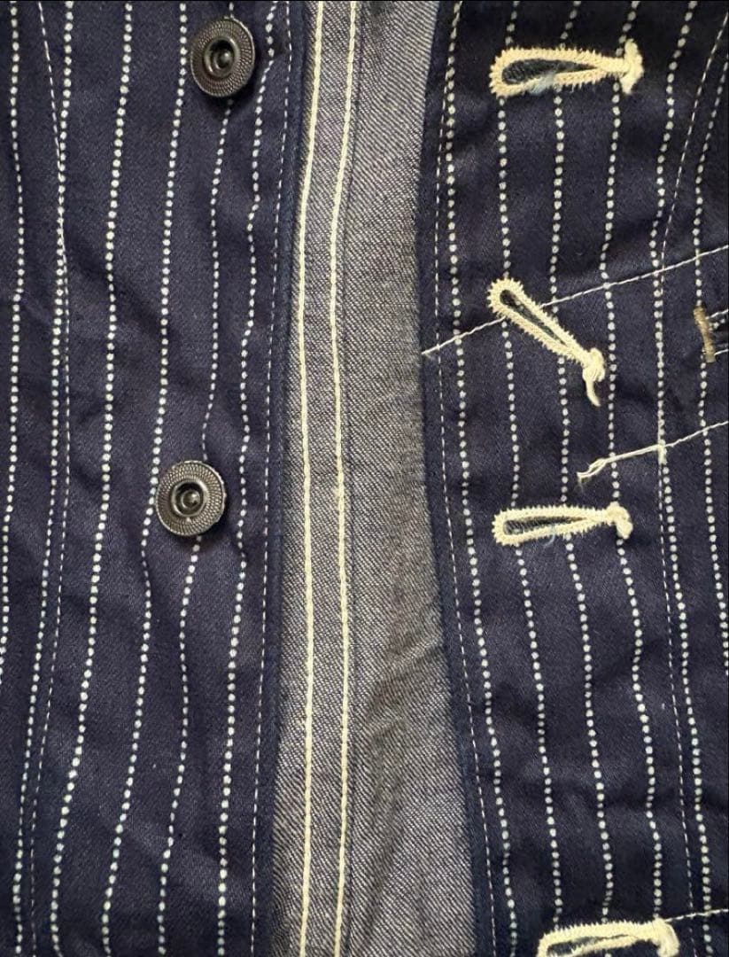 SUGAR CANE ストライプデニムベスト 38