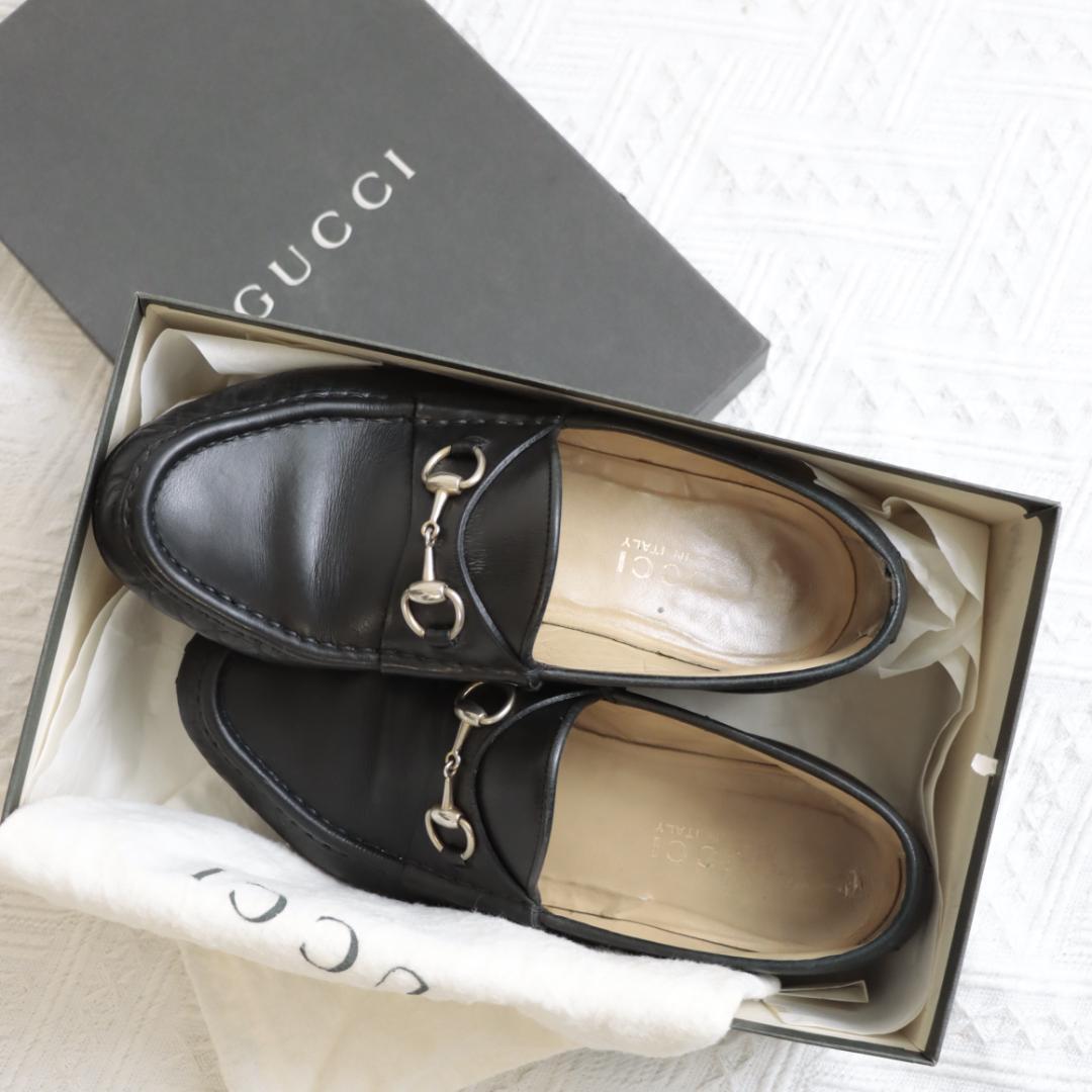 GUCCI　グッチ　ホースビット　レザーシューズ　革靴　ローファー　モカシン