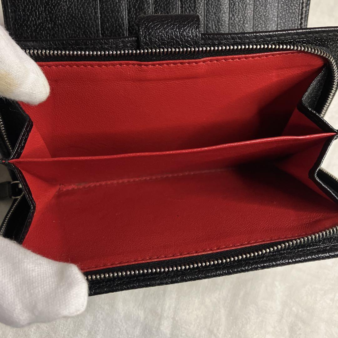 超美品♡BVLGARI ブルガリ ブラッ二つ折財布