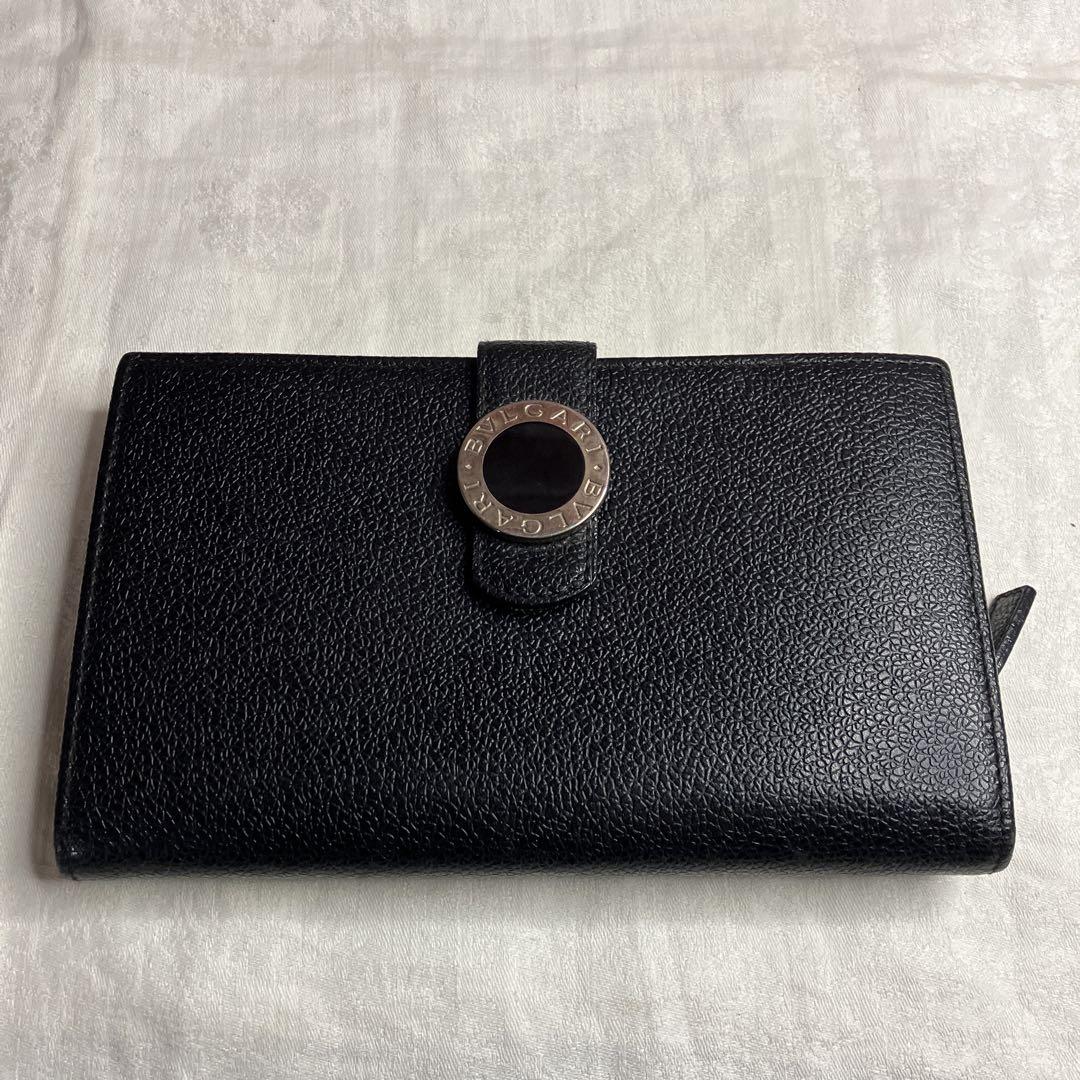 超美品♡BVLGARI ブルガリ ブラッ二つ折財布