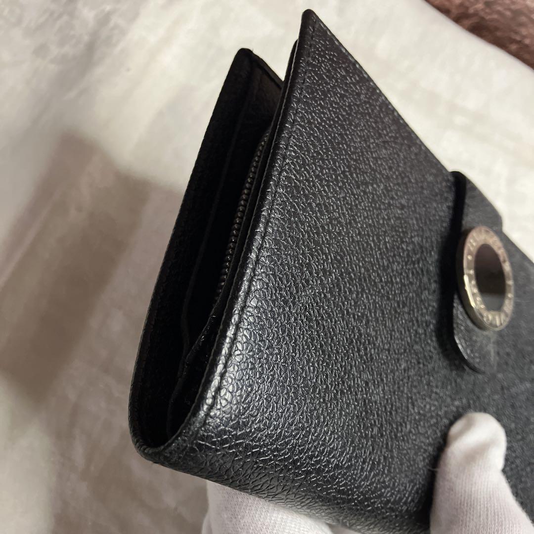 超美品♡BVLGARI ブルガリ ブラッ二つ折財布