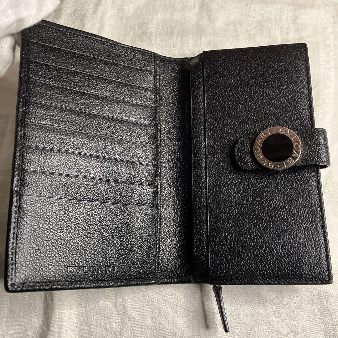 超美品♡BVLGARI ブルガリ ブラッ二つ折財布