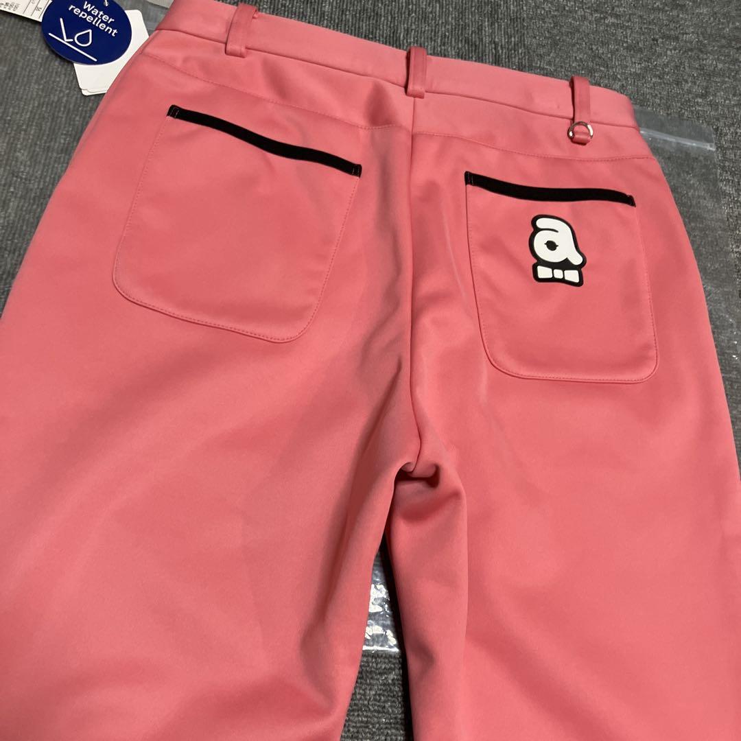 新品未使用 archivio ピンク ロゴ入り パンツ サイズ36