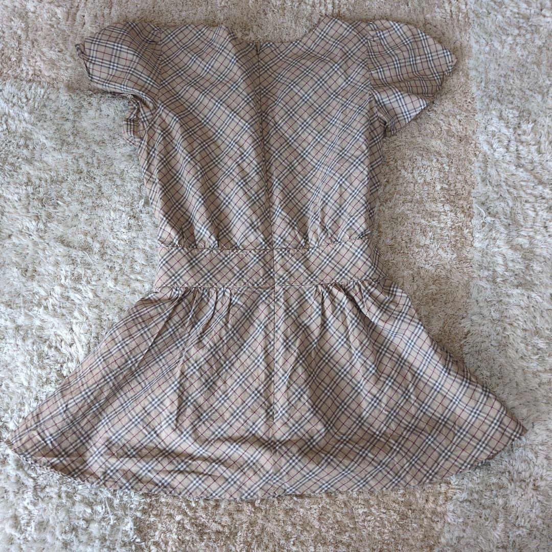 BURBERRY BLUE LABEL チェック柄 半袖 ブラウス チュニック