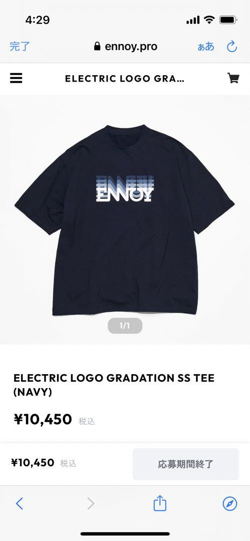 ennoy ELECTRIC LOGO GRADATION TEE Lサイズ