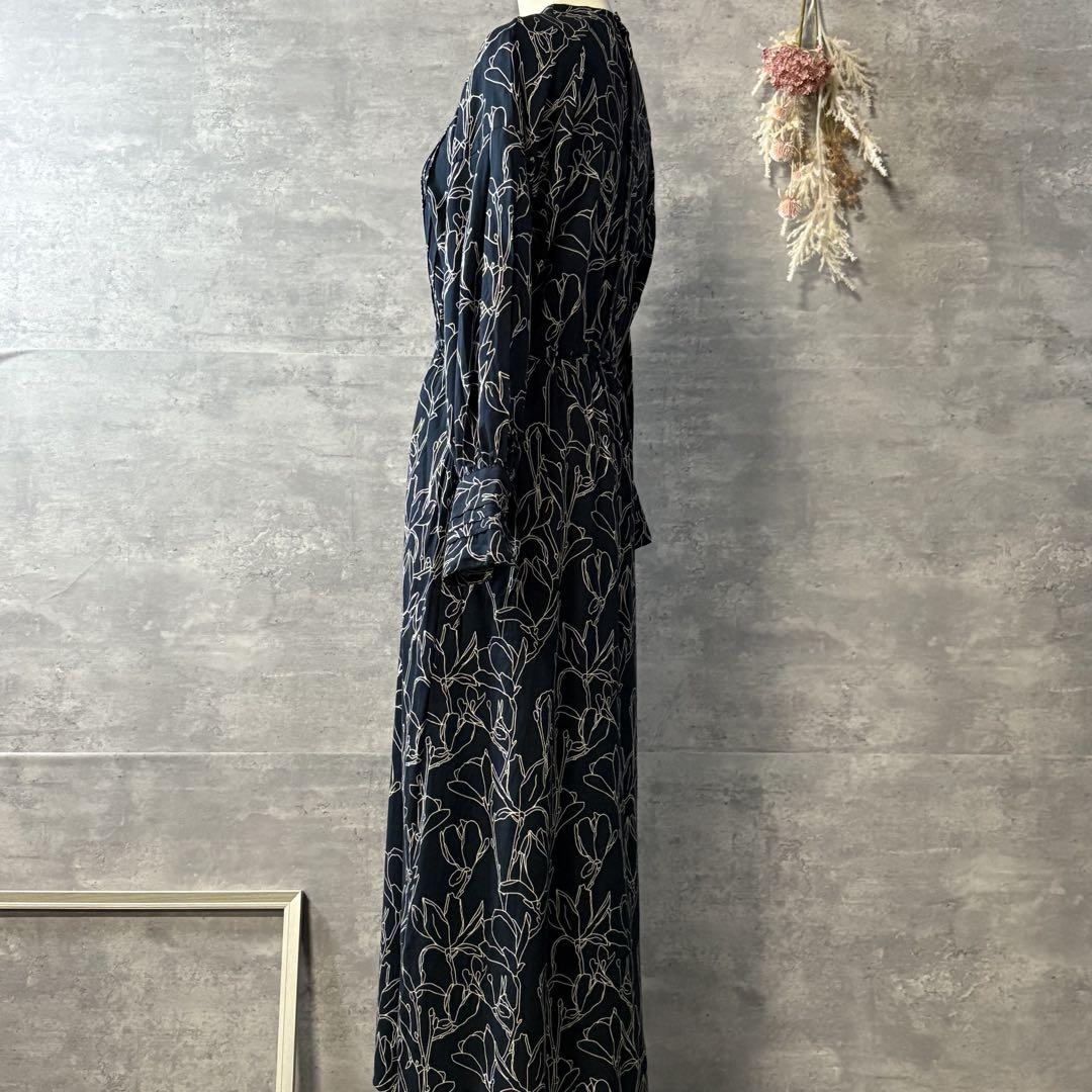 NOMBRE IMPAIR モスコットンフラワー　ロングワンピース　フリーサイズ