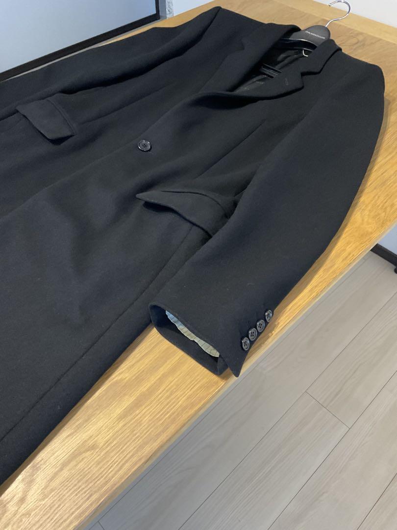 ジョンローレンスサリバン チェスターコート 黒 48 美品