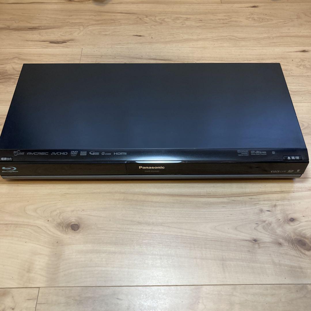 パナソニック　DMR-BW680 HDD/Blu-rayレコーダー、リモコン付