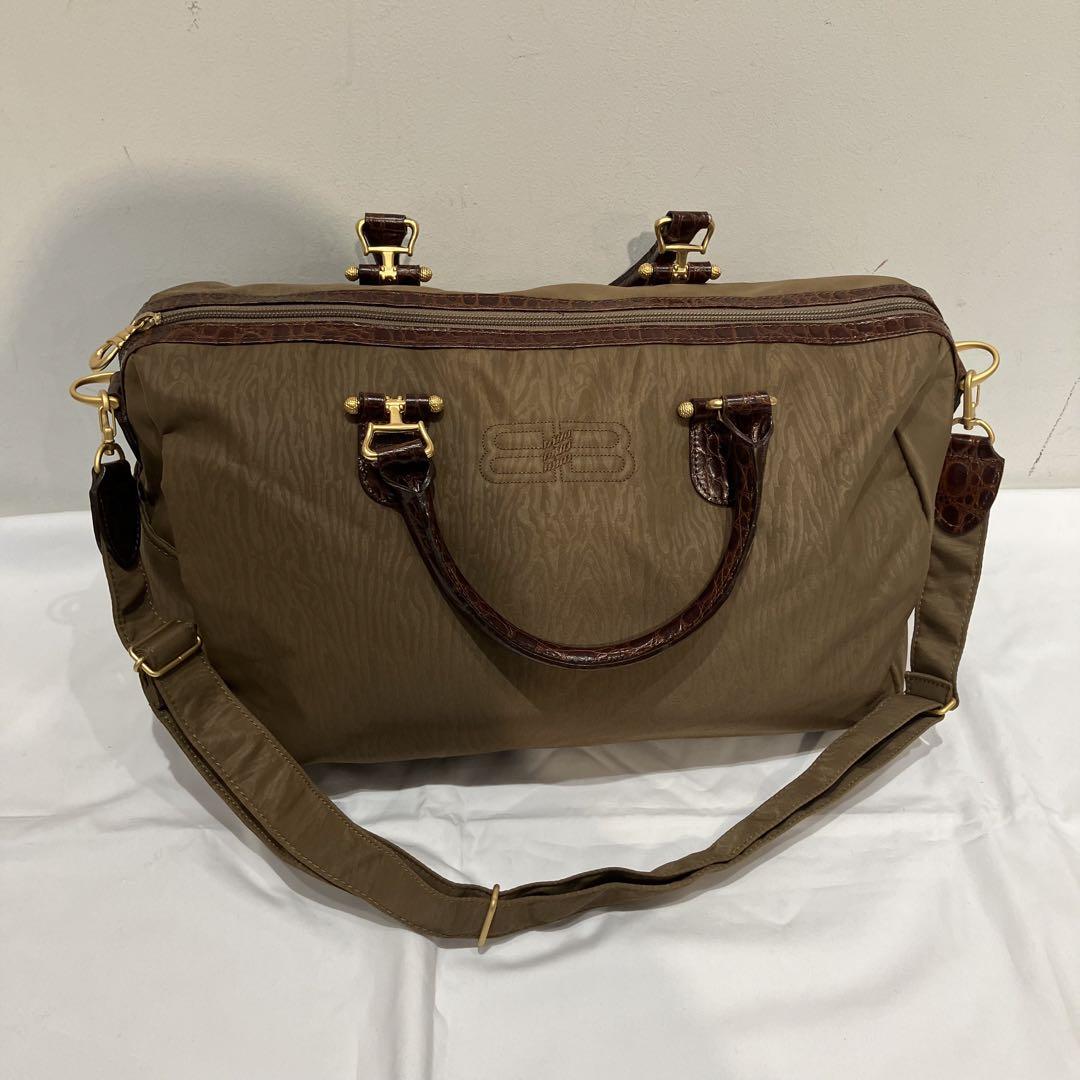 美品 バレンシアガ 2way ボストンバック クロコ ショルダーバッグ 大容量 バレンシアガ 2way ショルダー ボストン クロコ BALENCIAGA