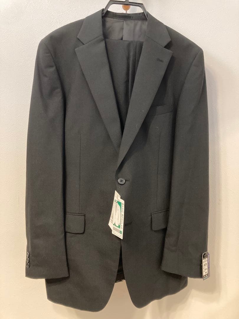 ブラックビジネススーツ ジャケット&パンツ2XL(3L)