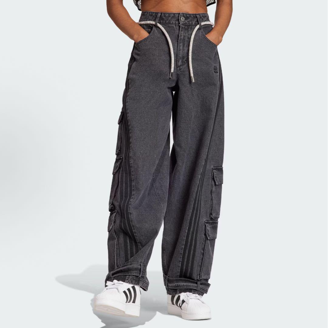 美品29 Adidas ADILLENUM デニムパンツ グレー　IV9345 Adidas ADILLENUM 29サイズ デニムパンツ グレー IV9345
