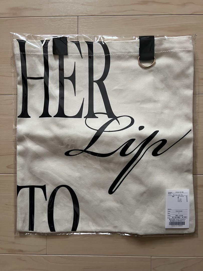 名古屋限定 herlipto HLT Flat Logo Tote ピーチ