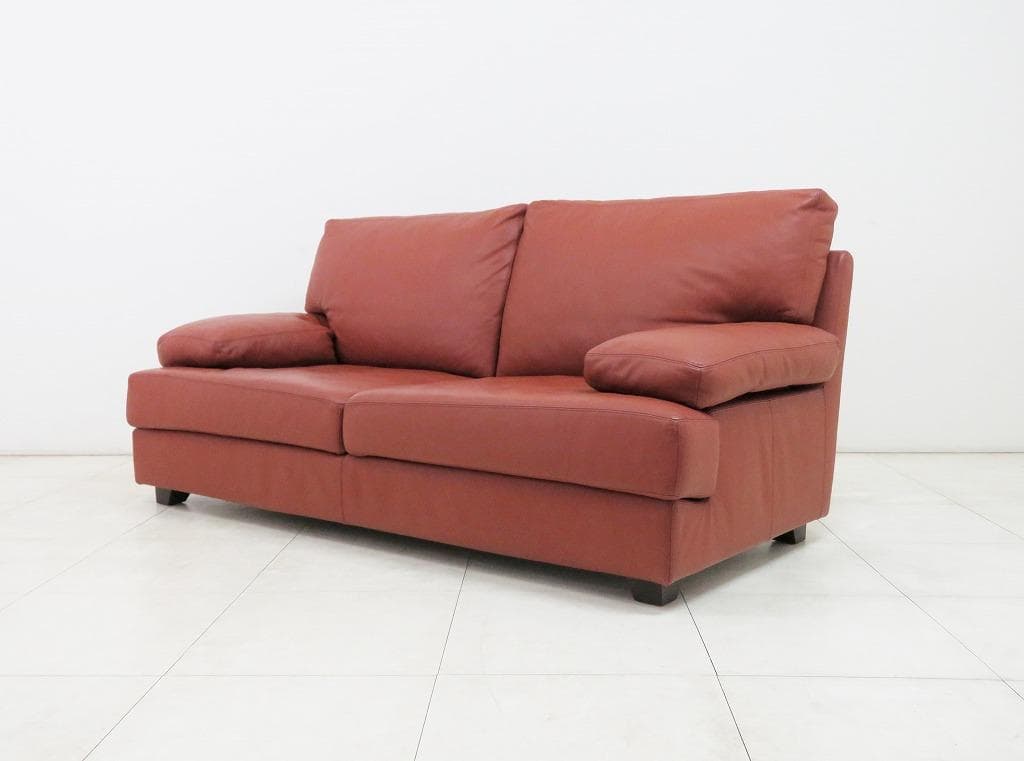 ■高級■フクラ クライド 総本革 2人掛けソファ 636,900円 ブラウン