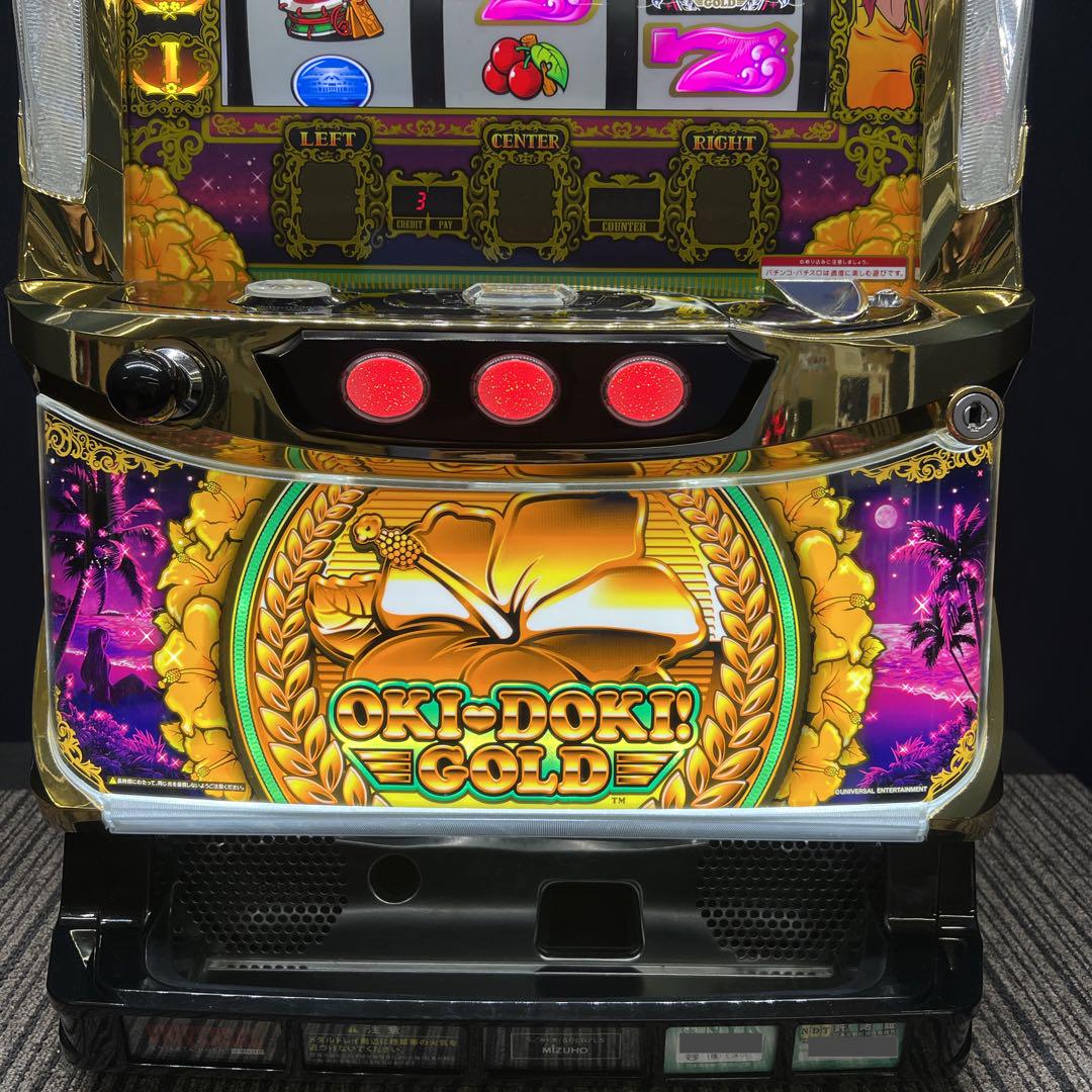 沖ドキ！ゴールド パチスロ実機 コイン不要機付 送料無料 - メルカリ