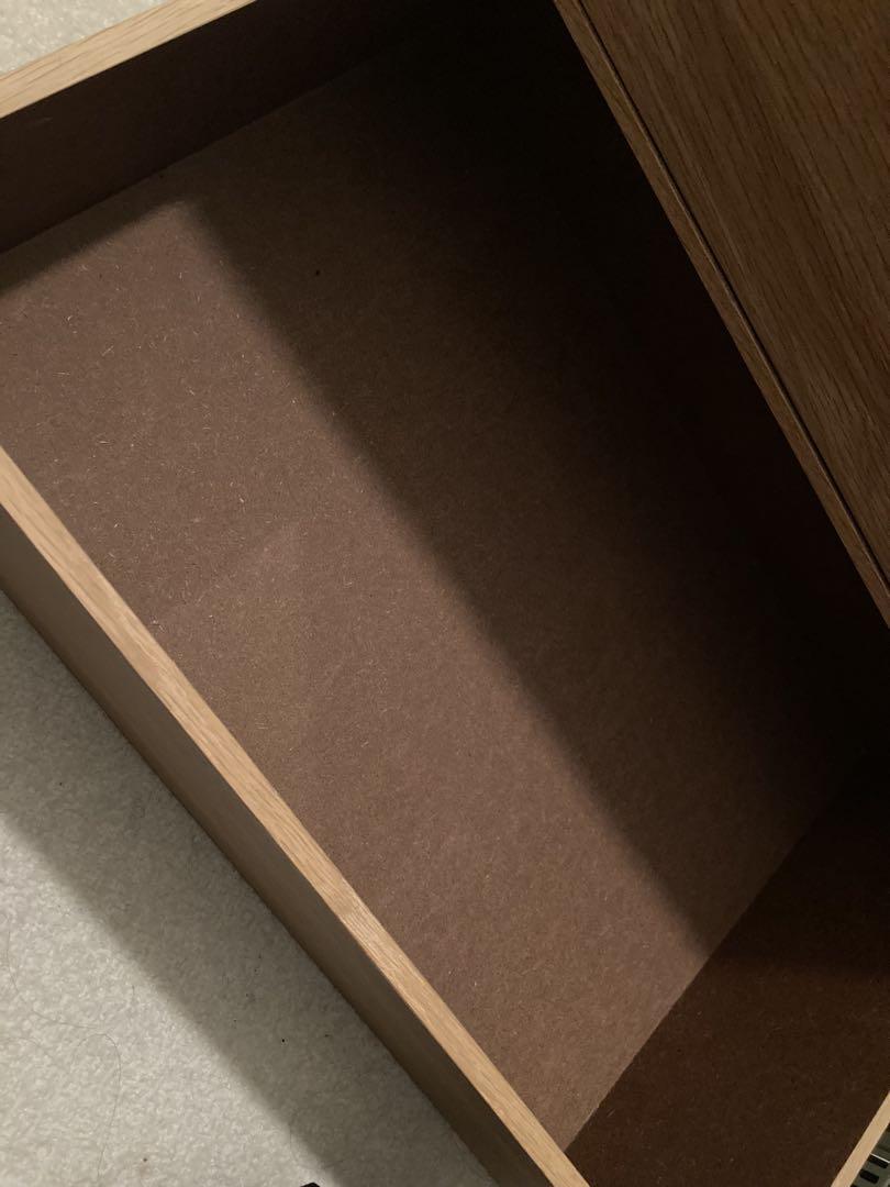 新品未使用【廃盤品】無印良品 木製収納ケース オーク材 ワイド2段 木製収納ケース・引出式・2段・ワイド・オーク材 | 無印良品