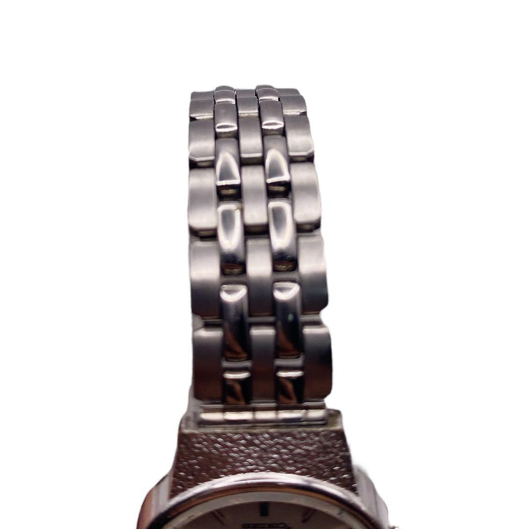 良品 SEIKO ラウンド シルバー クォーツ レディース腕時計 1014