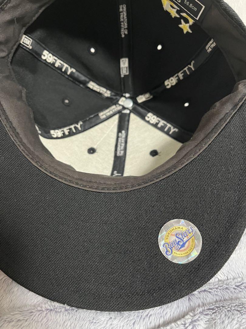 【美品】旧ロゴ　横浜（ヨコハマ）ベイスターズ　ブラック　キャップ　NewEra
