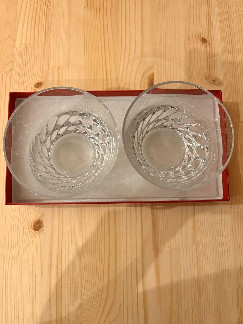 美品バカラペアグラス箱付2個セット送料込み