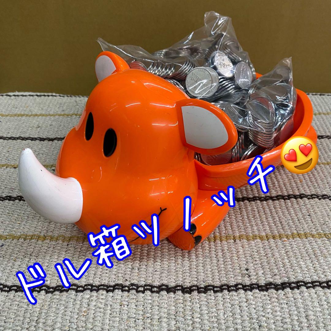 メダル スロット 実機 25パイ 洗浄済み1000枚（ドル箱ツノッチ付き）