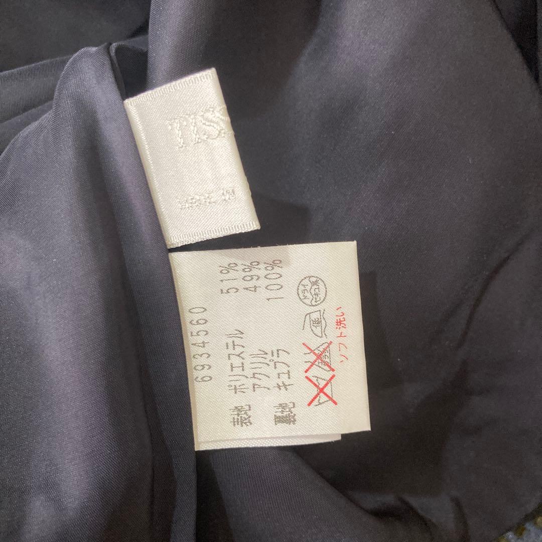 Rene スーツ　３８　ネイビードット