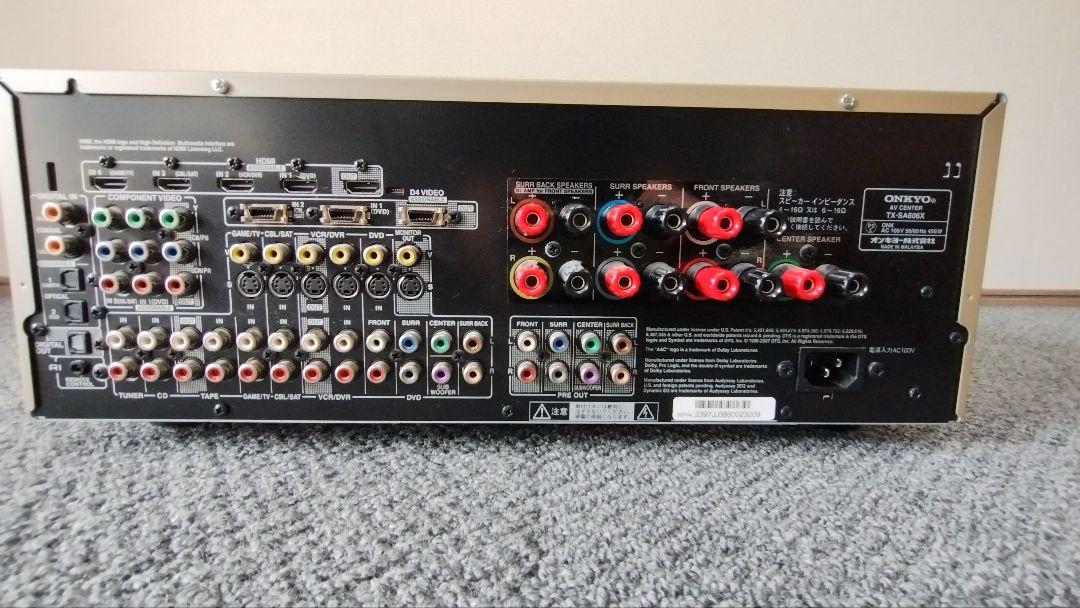 ONKYO TX-SA606X アンプ ゴールド