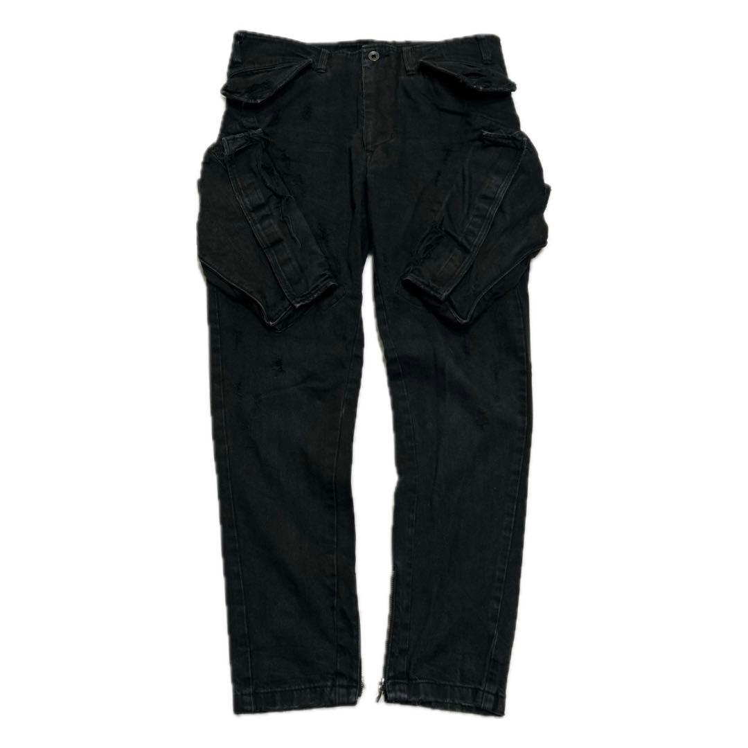 JULIUS デニムカーゴパンツ ガスマスクM JULIUS