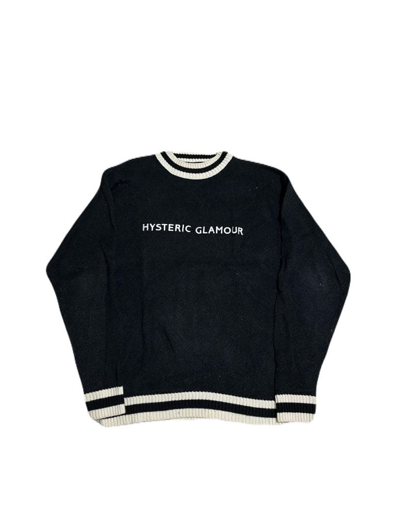 HYSTERIC GLAMOUR リネン 刺繍 ニット セーター ヒス 22aw