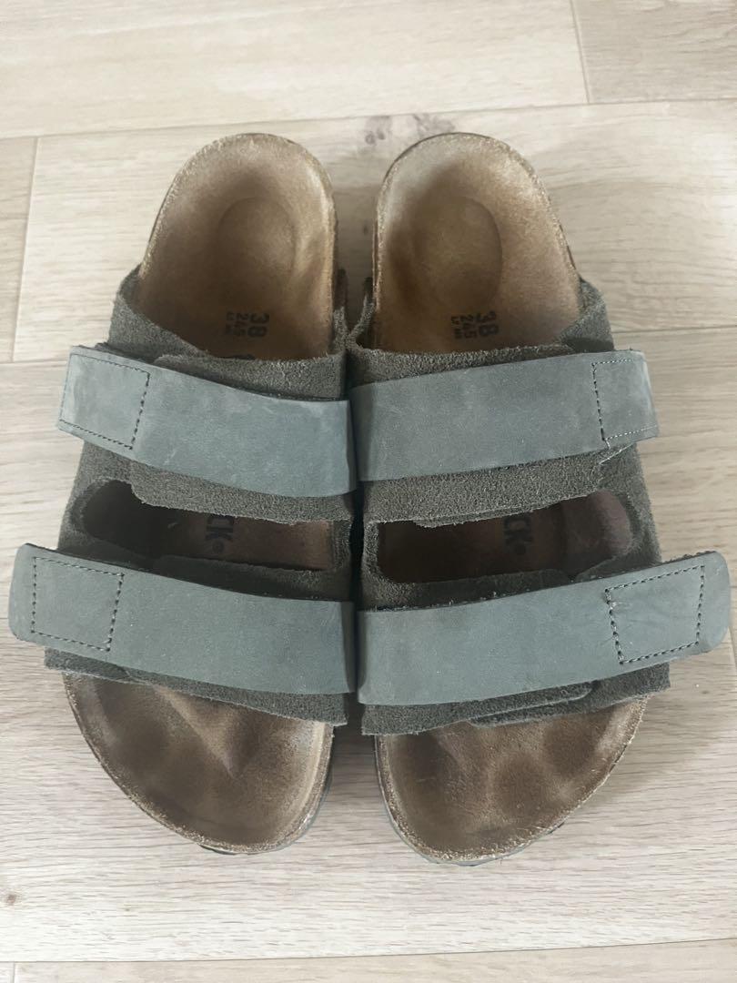BIRKENSTOCK ビルケンシュトック UJI 38 カーキ サンダル