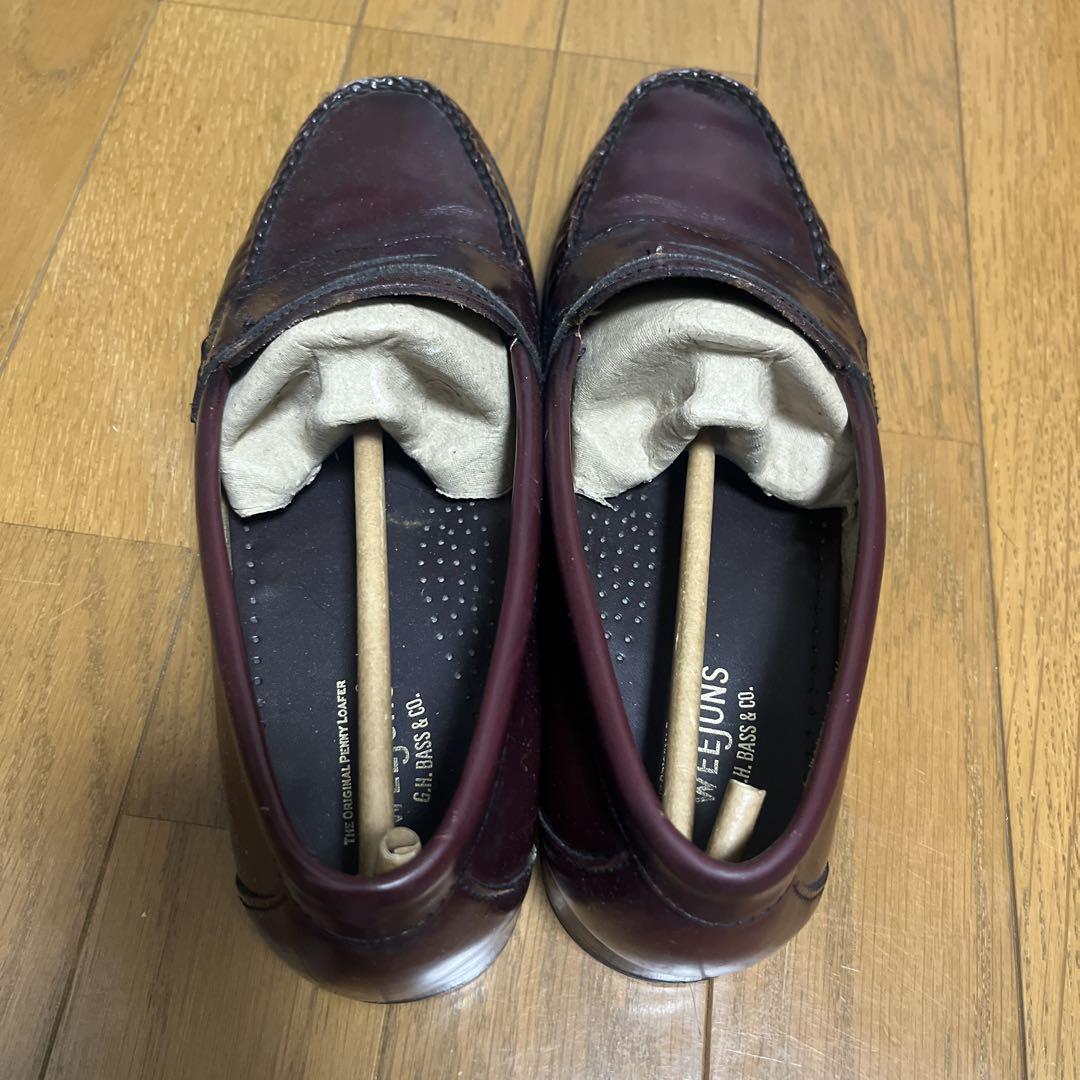 新品 Bass ローファー バーガンディ 靴
